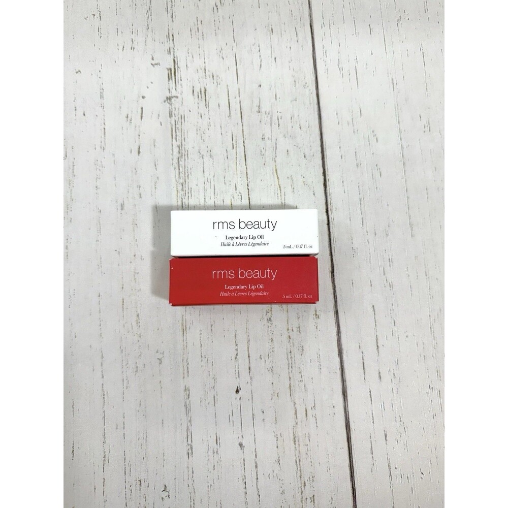 RMS Beauty Legendary Lip Oil Lily Red & Adrianna Clear NEW IN BOX Set of Two